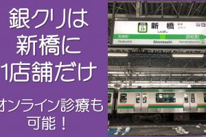 銀クリの店舗は新橋だけ