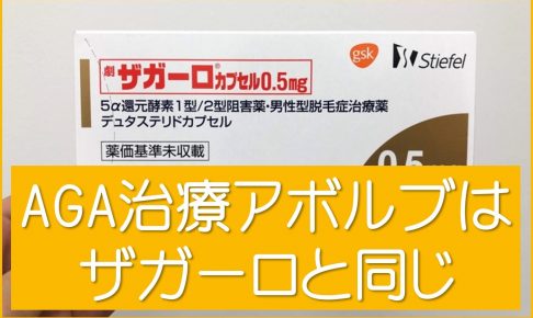 AGA治療薬アボルブはザガーロと同じ
