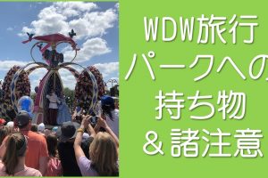 パークへの持ち物と諸注意